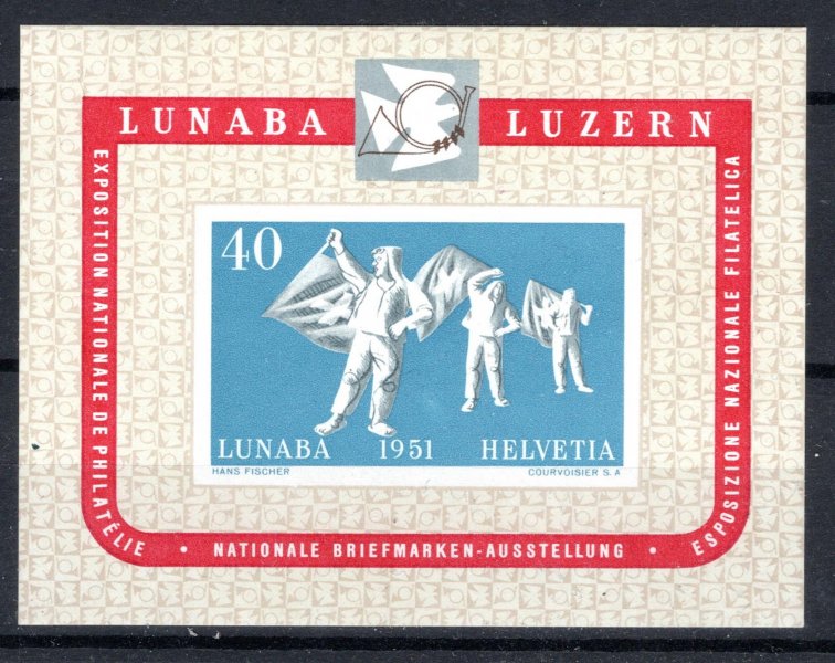 Švýcarsko - Mi. Bl.14, LUNABA