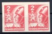 353 ; Košice,  dvoupáska malá složka na jedné známce 