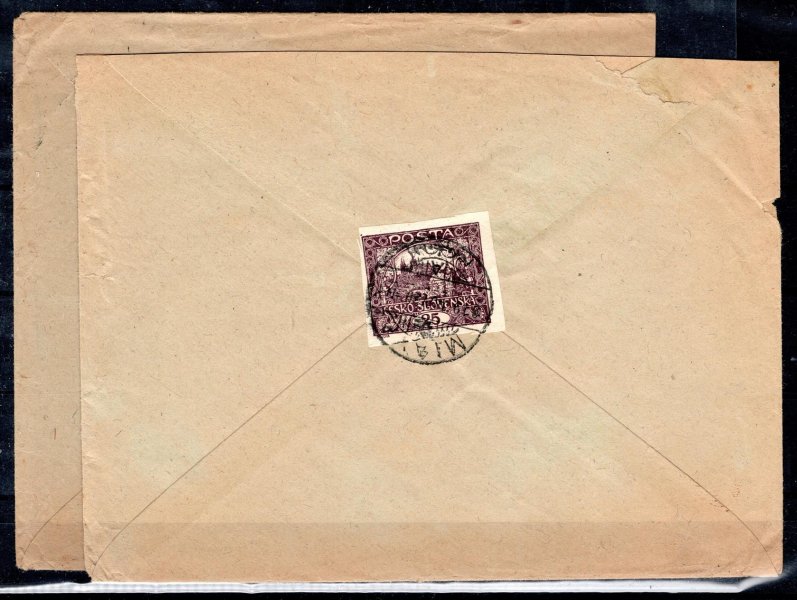 2 x obálka s jednoznámkovou frankaturou , 1 x 11 a + 1 x 11 a příčkový typ, obě černofialové, jemné stopy poštovního provozu