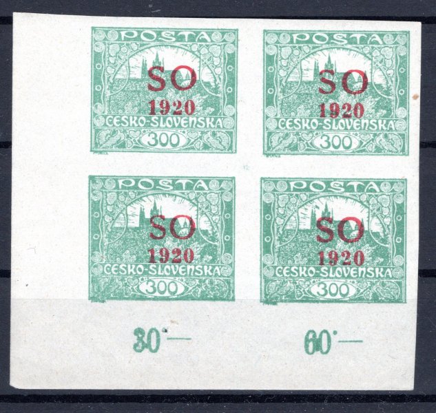 SO 20, levý dolní rohový 4 blok s počítadly, 300 h zelenošedá, přetisková deska B/3