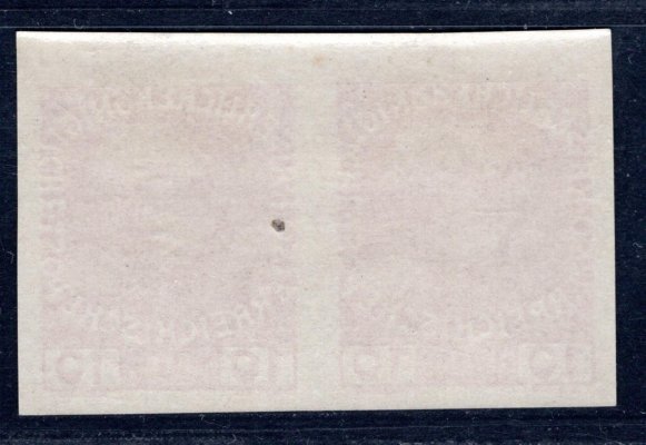 U 144 ; 10  F.J  dvoupáska - dřívko v papíru -  stříhané ( použito pro revoluční přetisky) 