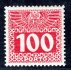 Rakousko - Mi. P 44 y, doplatní velká čísla, prosvítající papír, 10 h červená., kat. 300 Eu, hledaná známka