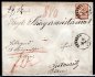 dopis se známkou Mi. 29, podací pošta Dresden, 26/12/74, adresovaný do Litoměřic, na zadní straně zachovalé pačetě, stopy poštovního prvozu, zajímavá frankatura
