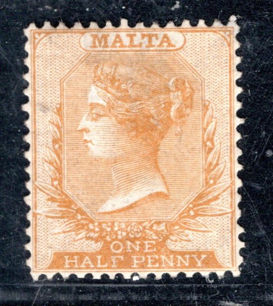 Malta - Mi. 2 B, Viktoria, výplatní, svěží, hledaná známka