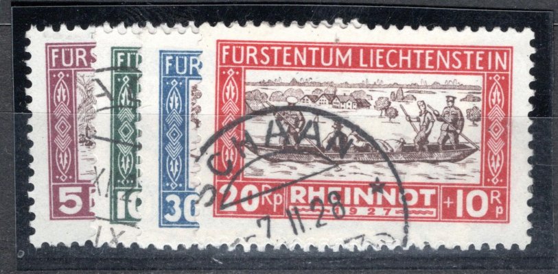 Lichtenstein - Mi. 78 - 81, velká voda