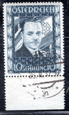 Rakousko - Mi. 588, Dollfus, krajová známka, hledané