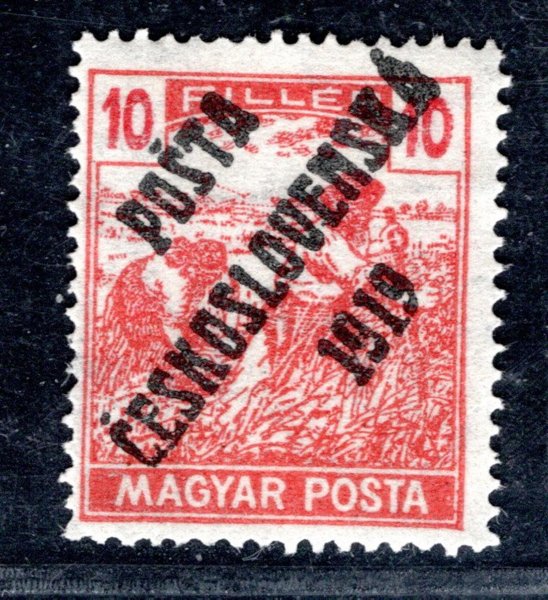 105 a Typ I ,Magyar Posta ženci 10 f červená