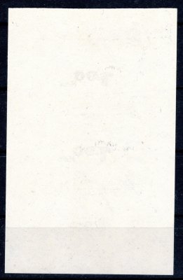 L 77 ZT, černotisk, třípáska na známkovém papíru s lepem