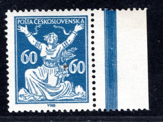 157 C ; 60h modrá ležmý hřeben ; krajový kus s ochranou lištou,  dřívko v papíru  - zkoušeno Gilbert 