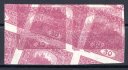 13 N, páska, 30 h fialová s dalším tiskem stejné známky, zk. Pi, dekorativní
