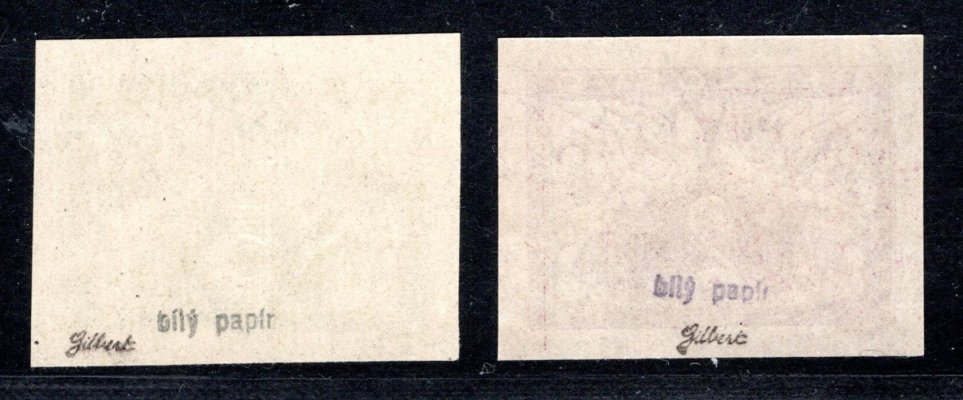 S 1N - S 2N - bílý papír ; zkoušeno Gilbert 