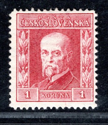 194 II - 1 koruna Masaryk - ramínko