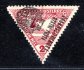 II. Pražský přetisk, trojuhelník 2 h hnědočervená, navíc zcela minimální obtisk přetisku zk. Řezníček, hledaná známka