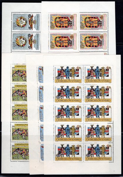 1263 - 1267 ; ( 1267 - dv na jedné známce) PL (10) Praga 1962 - ; kompletní série 