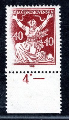 154 A, typ II, krajová s počítadlem, nedotisk obrazu na levé straně, zajímavé