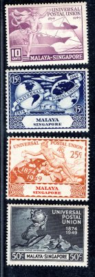 Malay-Singapore - SG. 33 - 6, UPU 1949
