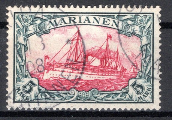 Marianen - Mi. 19,   RM, červená,  koncová hodnota, kat. 800,- Eu, sign., hledané