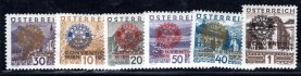 Rakousko - Mi. 518 - 23, Rotary, kompletní svěží řada, hledané