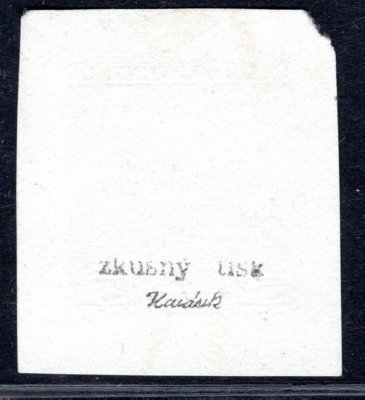267 ZT, Krumlov, otisk rytiny v černé barvě na lístku papíru, zk. Ka