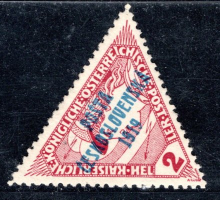55, typ III, trojuhelník, hnědočervená 2 H