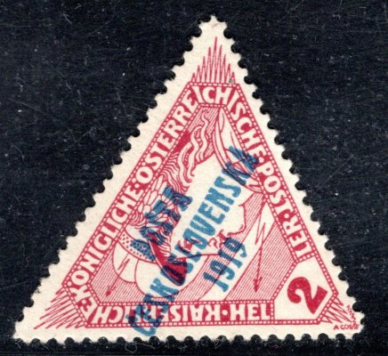 55, typ II, trojuhelník, hnědočervená 2 H