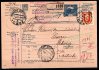 kompletní CPP 16,  poštovní průvodka dofrankovaná známkou 40 h TGM z Červeného Kostelce do Švýcarska, lehké stopy poštovního provozu, hldané
