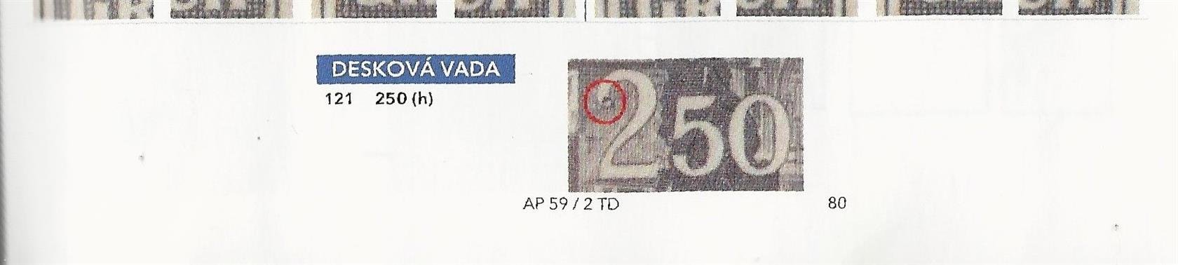 121  PA 100, chrám sv. Víta, fialová 2,50 K, TD 2, lehce povoleno v perforaci v přeložení