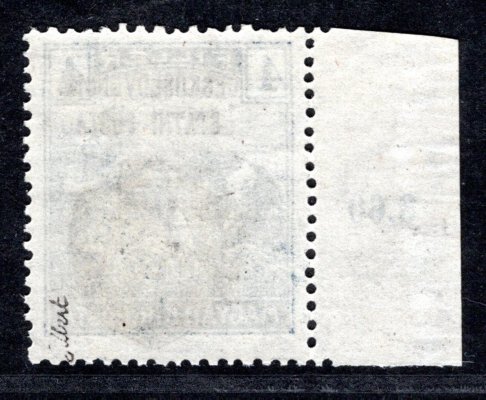 RV 121, Skalický přetisk, krajová s počítadlem, šedá 4 f, zk. Gi