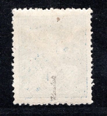 60 h modrá osvobozená republika  s přítiskem A - černý - dřívko v papíru - zk. Karásek 