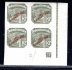 NV9, 1 Kč šedá, přetisk Slovenský štát 1939, pravý dolní rohový 4blok s DZ 37 (deska 2), zk. Gilbert a atest Synek, 4blok s originálním lepem bez nálepky, hledané
