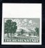 PR1 B, Terezínská připouštěcí balíková známka, zelená, nezoubkovaná, horní krajová, 
zk. Gilbert