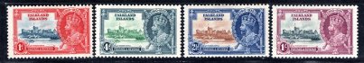 Falkland Island - SG. 139 - 42, Jiří V, stříbrné výročí 1935