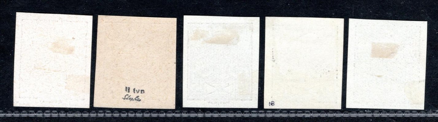 143 - 9 ZT, ex, černotisky, papír křídový, hodnota 25 h oba typy
