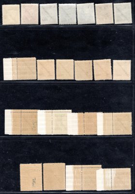 Domažlice ;  Série o 23 kusech několik kusů obsahuje okraj či rohový kus 