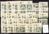 NV 2, novinové, Sokol v letu, zelená 5 h, rohové, známky a 4 bloky s DZ, rok 1933, 11 ks párů, 5 x jednotlivě + 20-30, zajímavé a hledané