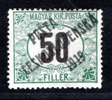 130, typ II, průsvitka Py doleva 1908/1909 , černé číslo, 50 f,  zk. Gilbert 