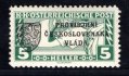 RV 21 B ; zoubkování ŘZ 11 1/2 - HLEDANÉ ,  I. Pražské vydání, obdélník 5 H, zelená, zk. Gi