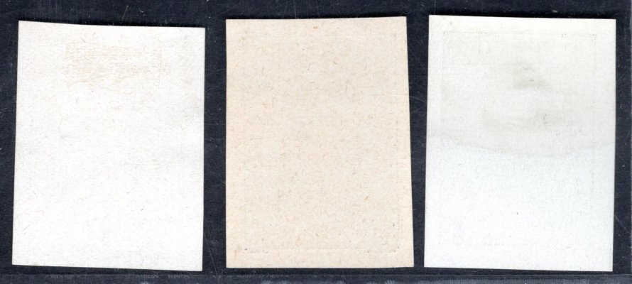 140 - 142, černotisk, papír křídový, kompletní řada