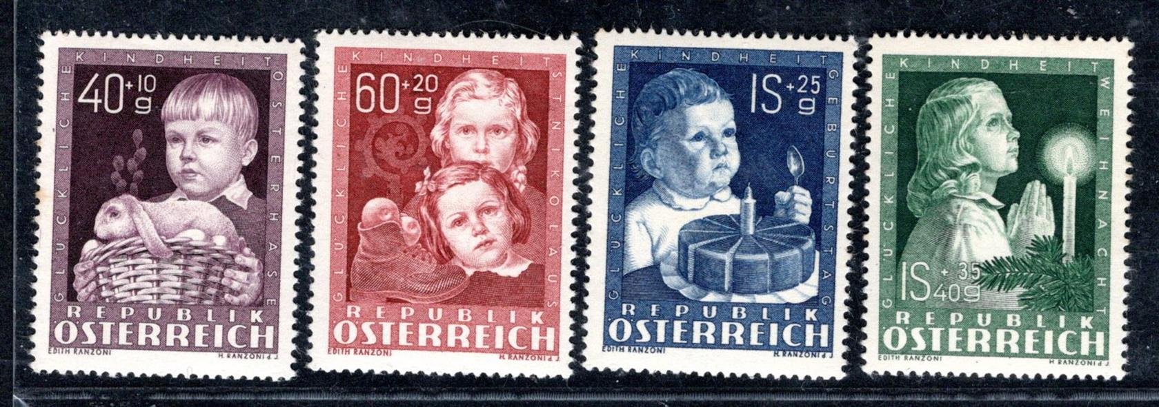 Rakousko - Mi. 929 - 32, Dětem svěží řada