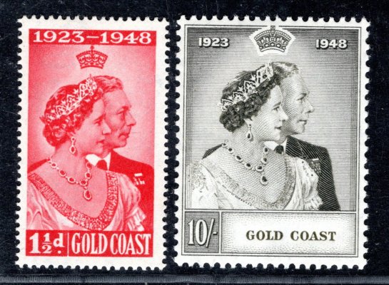Gold Coast - SG. 147 - 8, stříbrná svatba 1948