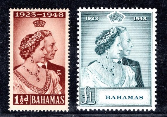 Bahamas - SG. 194 - 5, stříbrná svatba 1948