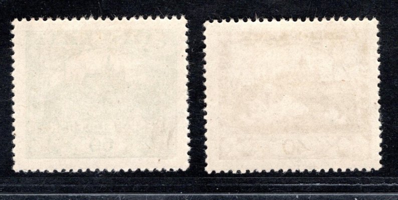 170 - 171  Nb, oprava lepu - známky zoubkované  bez přítisku, vzácné a hledané