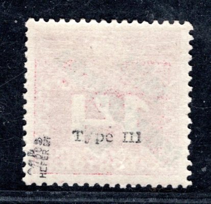 68, typ III, doplatní velká čísla, červená 14 h, zk. Mö, Hefer