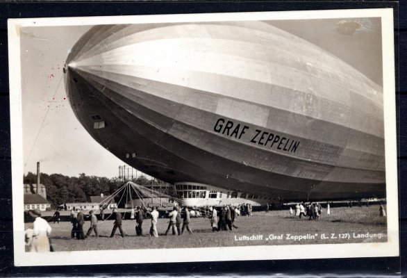 Liechtenstein - Zeppelinová pohlednice se zn. 1 fr. Razítko - VADUZ 10.VI.31, příchozí LAUSANE 10.VI.31 - Sie. 110A, hezká pohlednice
