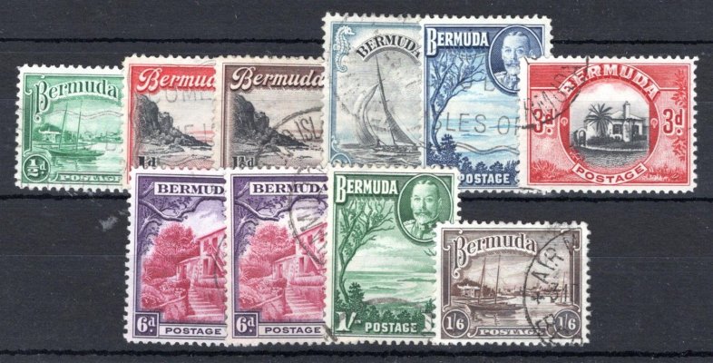 Bermuda - SG. 98 - 106 +104a, Jiří, kompletní řada, 30 L