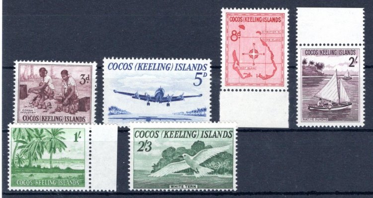 Cocos Island - SG. 1 - 6, 20 L