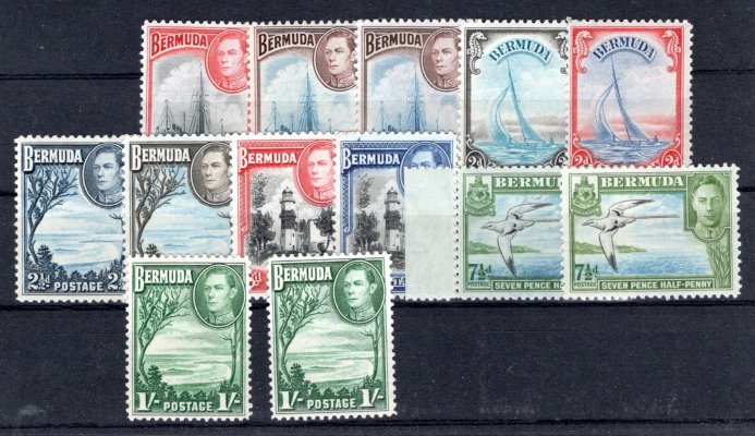 Bermuda -  SG. 110 - 15, 111a,114c,115a, Jiří, 200 L