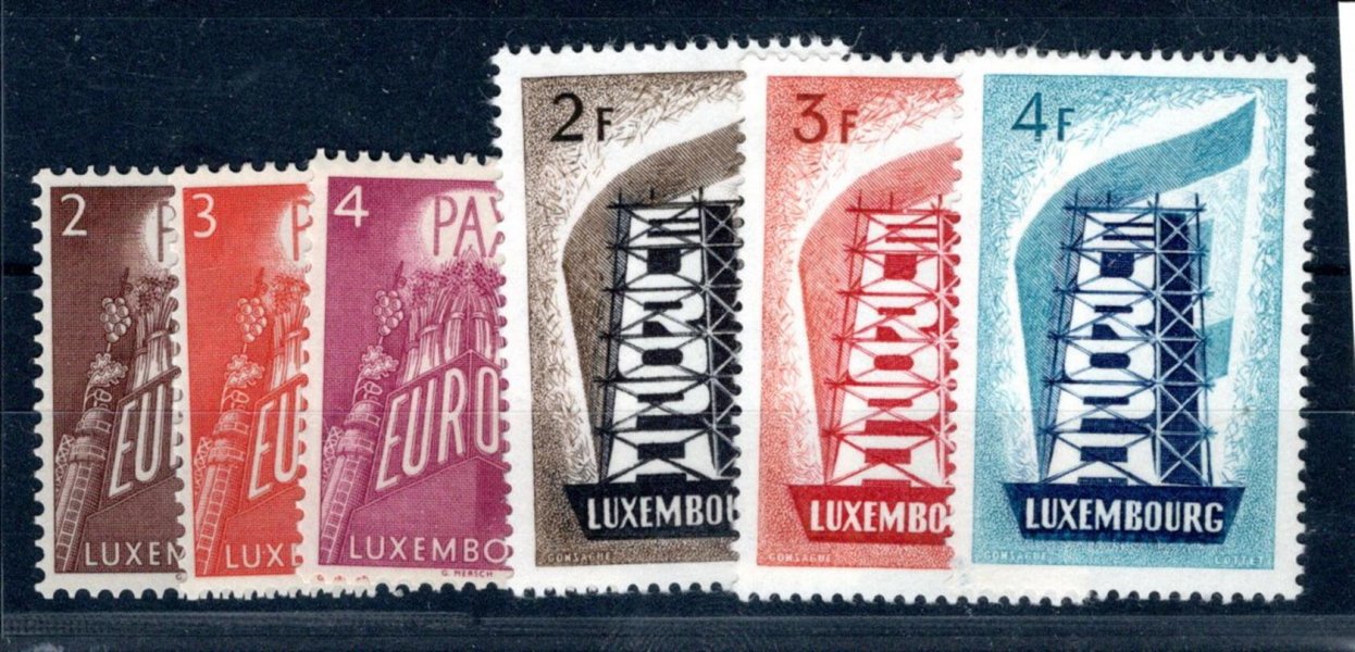 Lucembursko - Mi. 555 - 7, 572 - 4, CEPT, 500 Eu