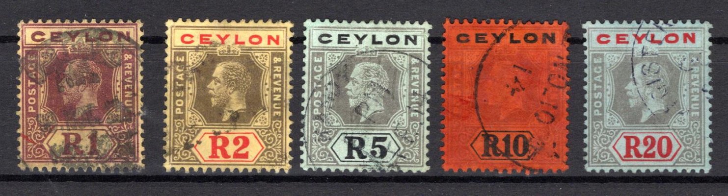 Ceylon - SG. 315 - 19, Jiří, 320 L