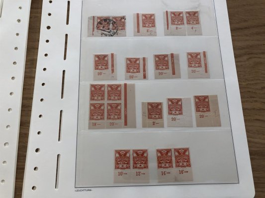 143 - 150, krásná sestava rohových známek a 4 bloků s DČ a DZ, nádherný základ sbírky včetně málo se vyskytujích, doporučujeme prohlídku